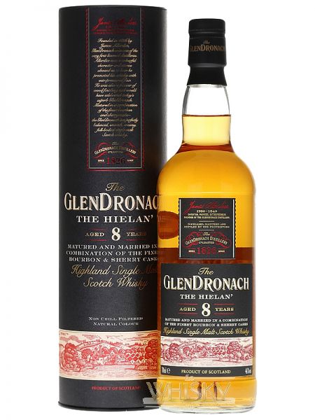 Rum, um Online - rund Whisky Glendronach Jahre die Vodka Shop Single - Whisky, 0,7 Liter Hielan The 1aWhisky Ihr Malt 8 Speyside