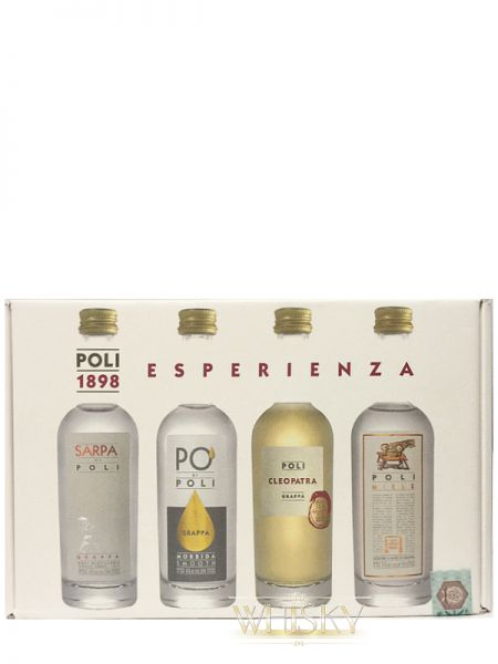 die Poli Whisky, Ihr Online Vodka - Jacopo Shop Esperienza Rum, x um mit - 4 1aWhisky Geschenkpack 50ml rund