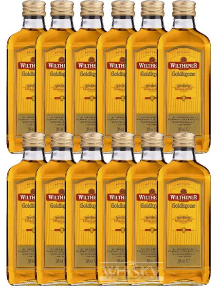 Wilthener Goldkrone (28% Vol) 12 - Whisky, 1aWhisky Vodka die - rund x 0,20 Online um Rum, Shop Liter Ihr