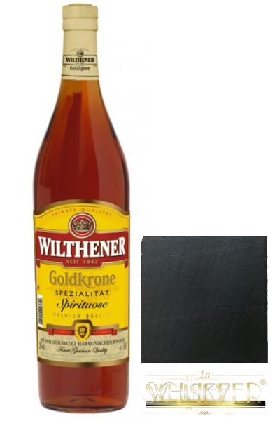 Schieferuntersetzer 3,0 Wilthener die 1aWhisky Shop Vodka Online um Liter Goldkrone Rum, Magnum - + rund - Spirituose Ihr Whisky,